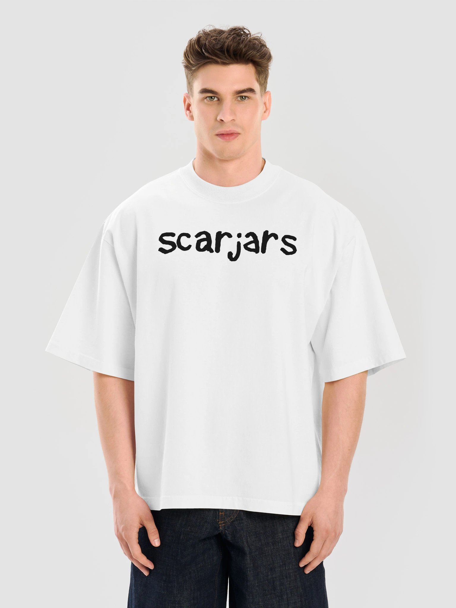 scarjars logo tee (white) product image (5)