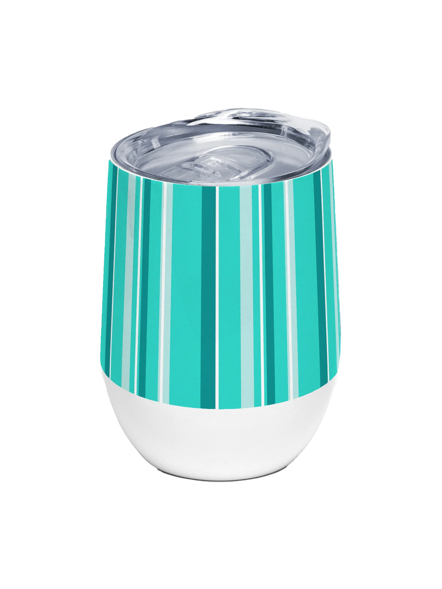 Party Time! Teal Stripe Wine Tumbler product image (1)