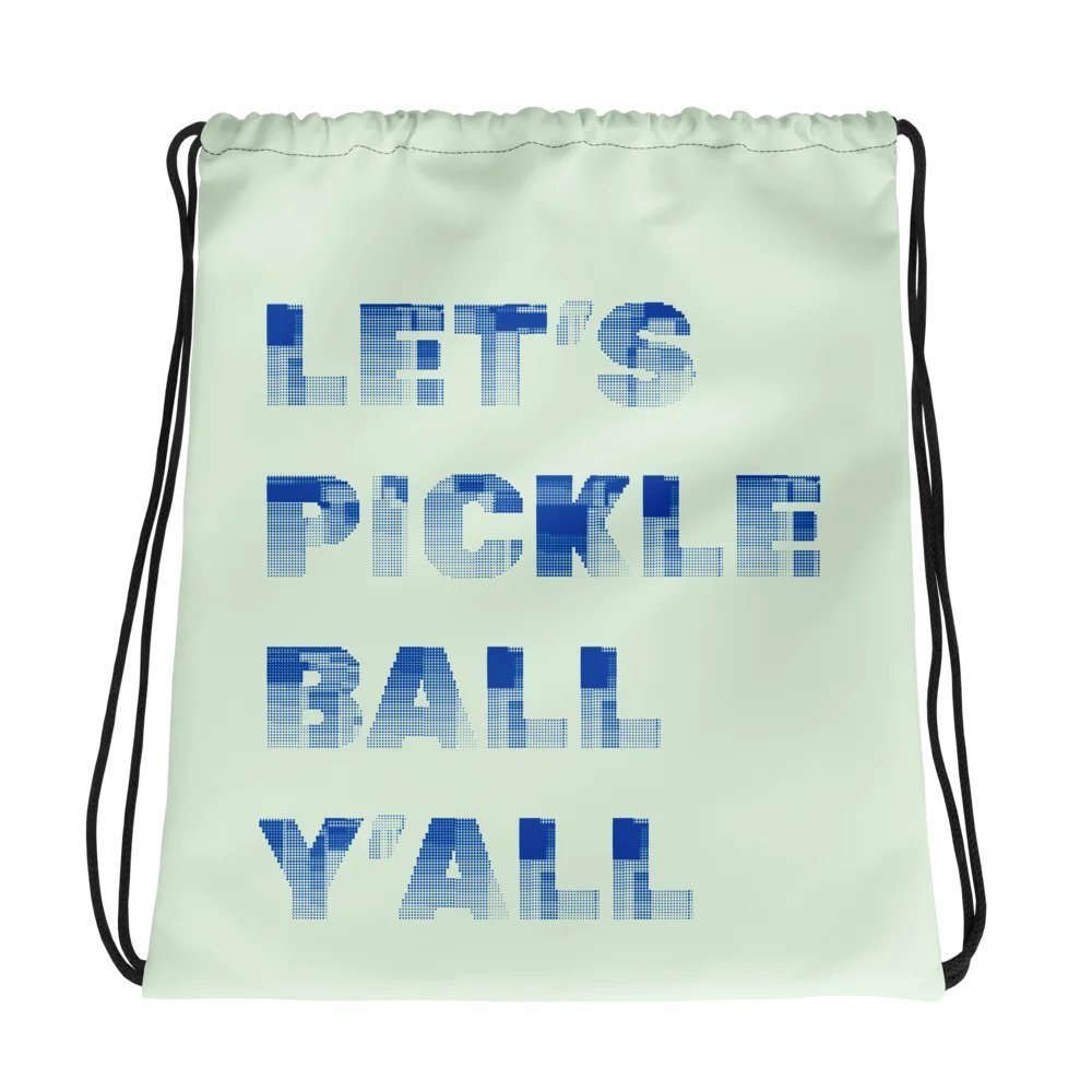 Pickleball Y'all Drawstring Bag product image (1)