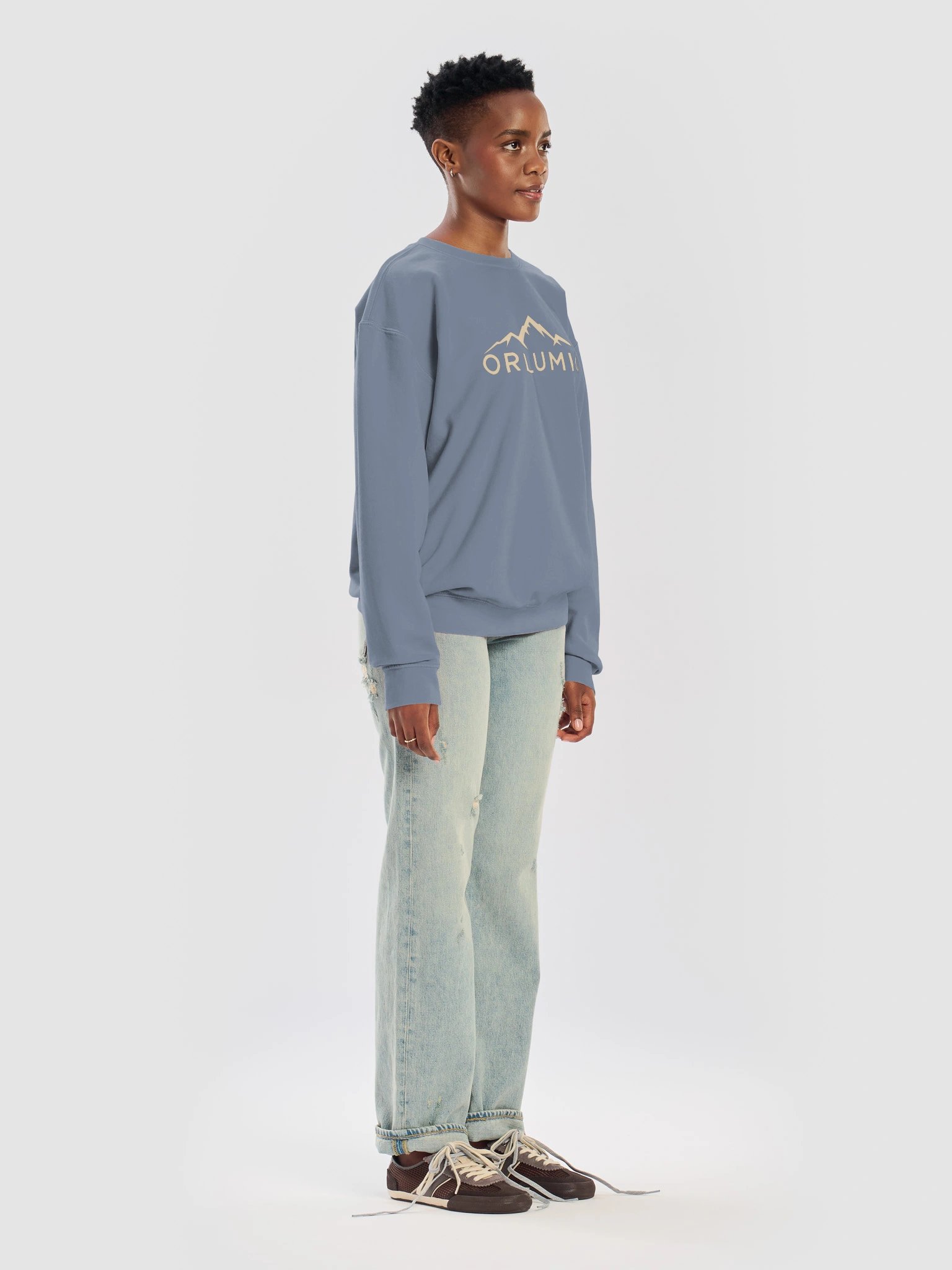 ORLUMIQ Signature Mountain Crewneck Sweatshirt | Comfort Colors 1466 product image (11)
