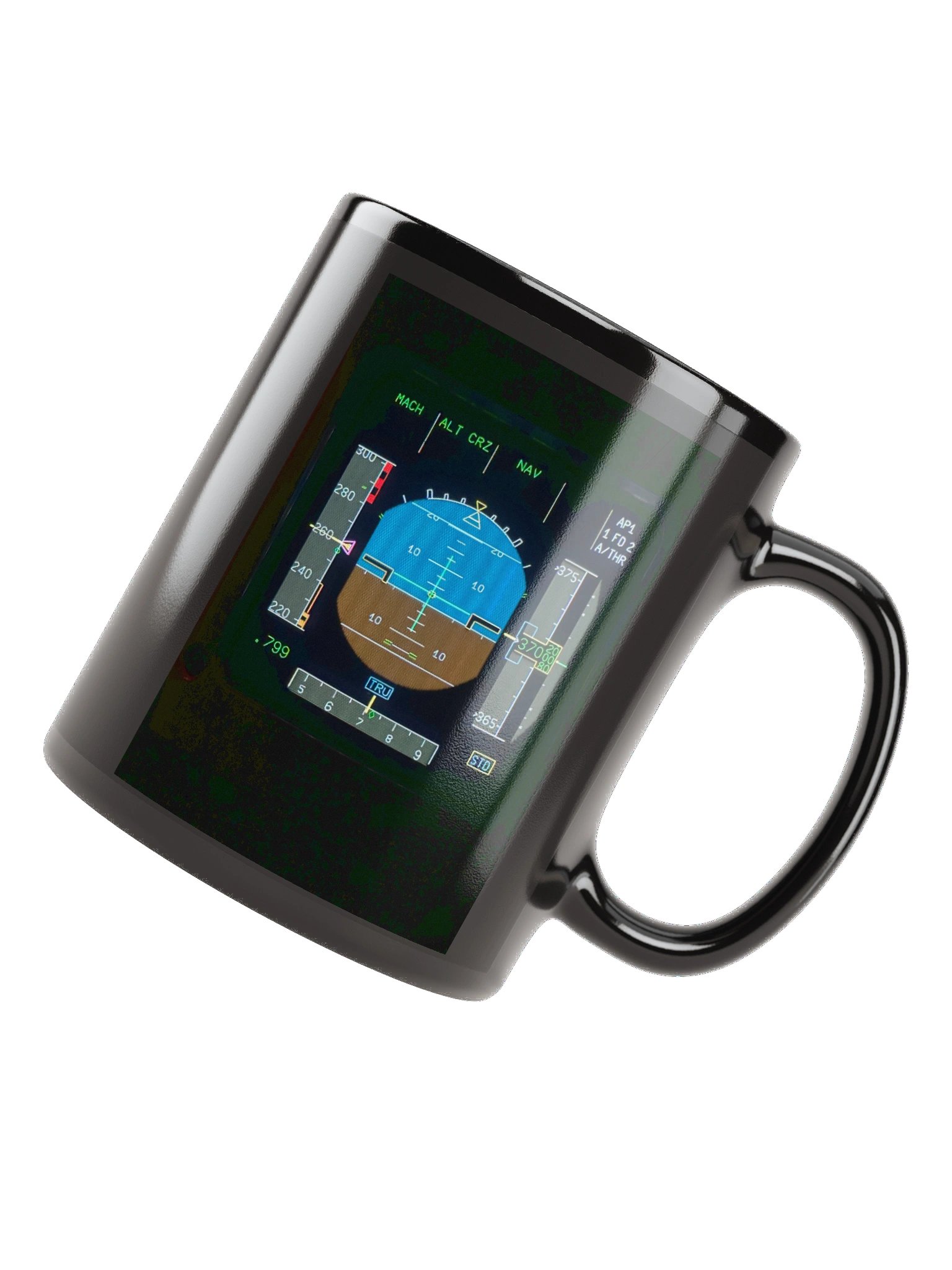 Captain Padde Crew Black Glossy Mug product image (7)
