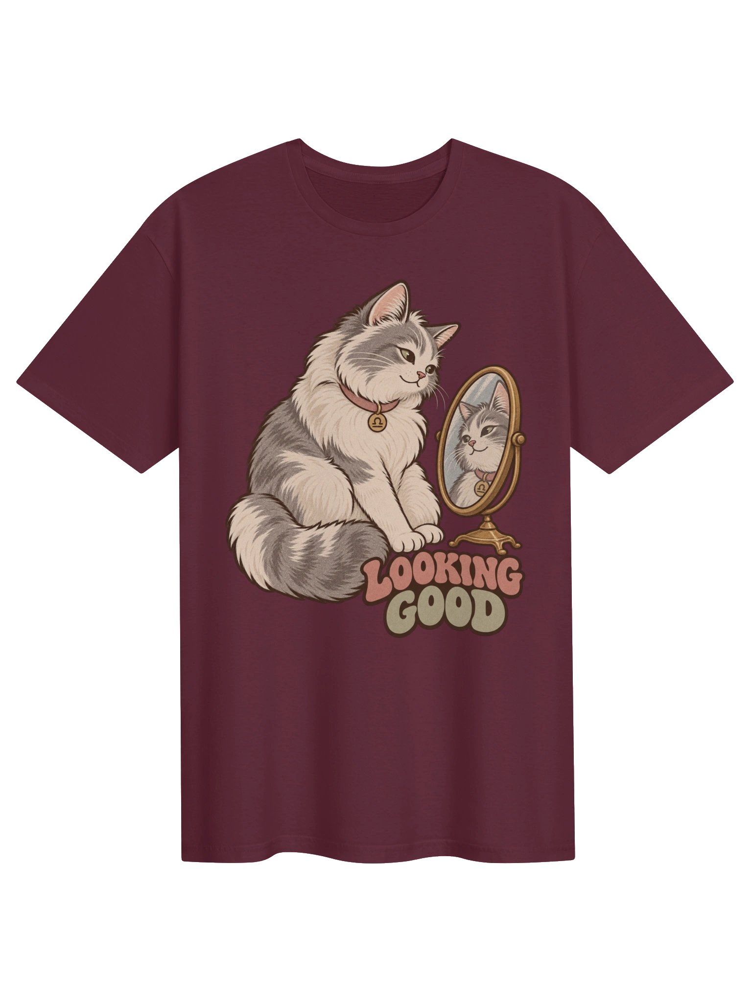 Libra Looking Good Cat Zodiac T-Shirt product image (1)