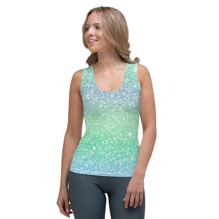 Glitter Unicorn Texture Design Tank Top (8) product image (1)