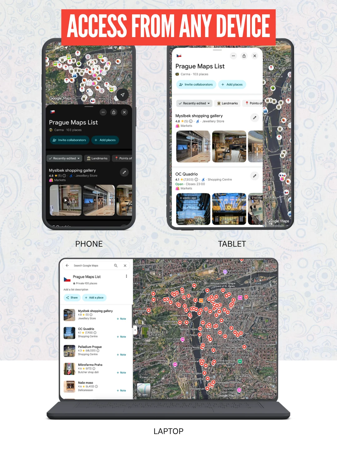 Prague Cheat Sheet + FREE Google Maps List (100+ LOCATIONS) product image (5)