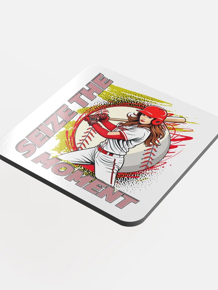 Seize the Moment Baseball Female Coaster product image (1)