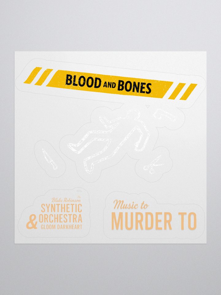 Blood and Bones Kiss Cut Stickers product image (1)
