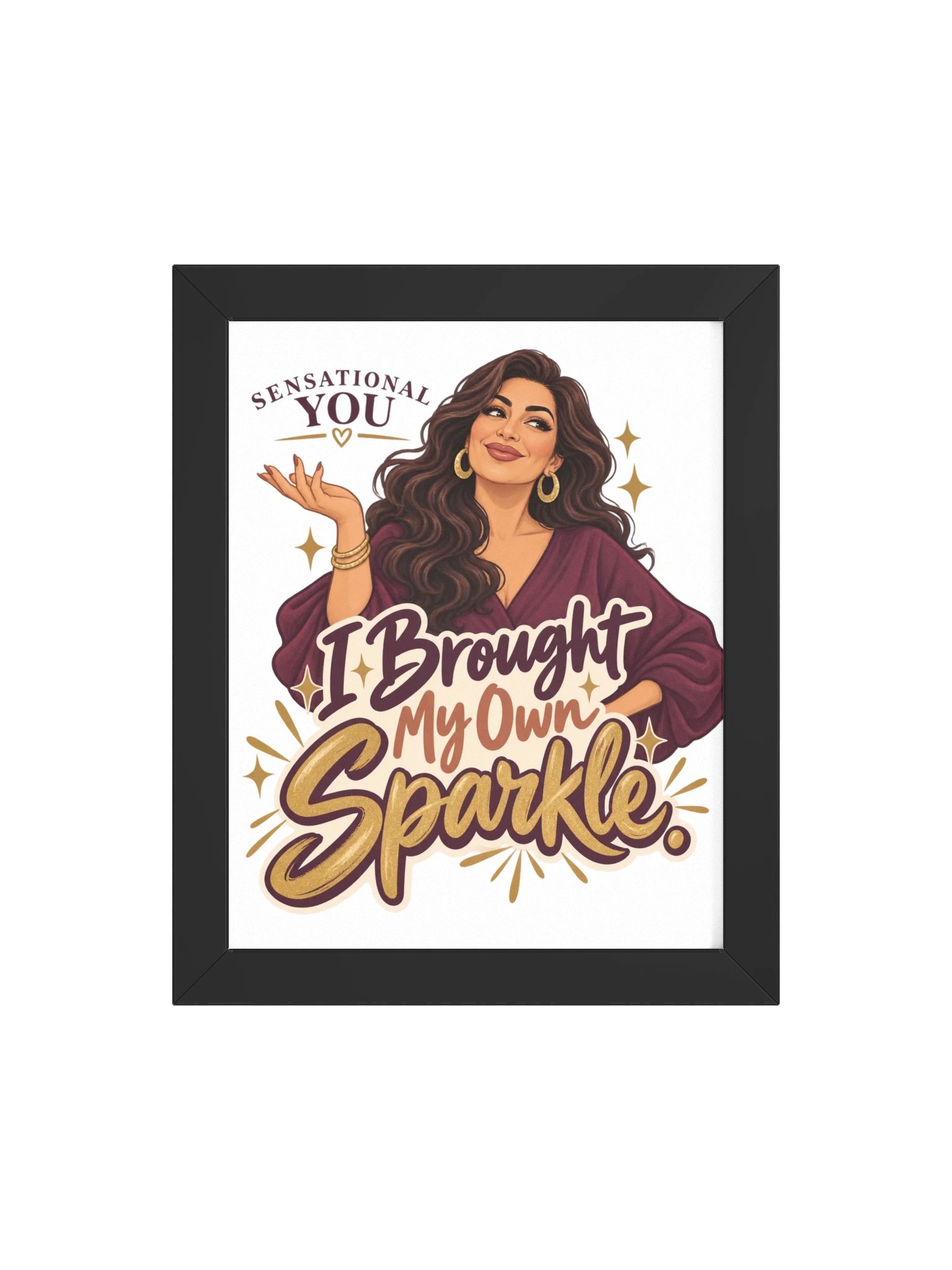 Brought My Own Sparkle Framed Poster product image (106)