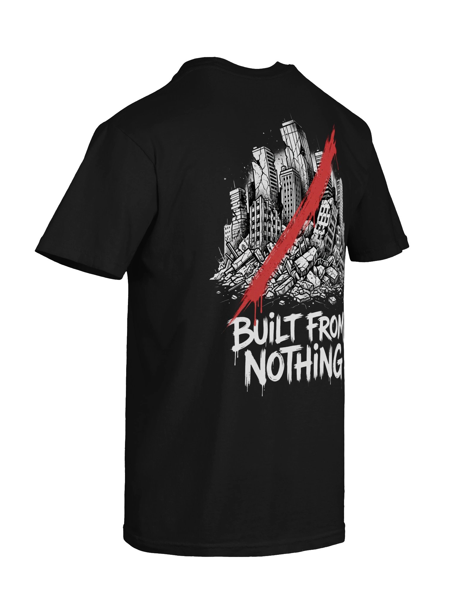 Built From Nothing T-Shirt | Urban Streetwear Back Print Tee product image (30)