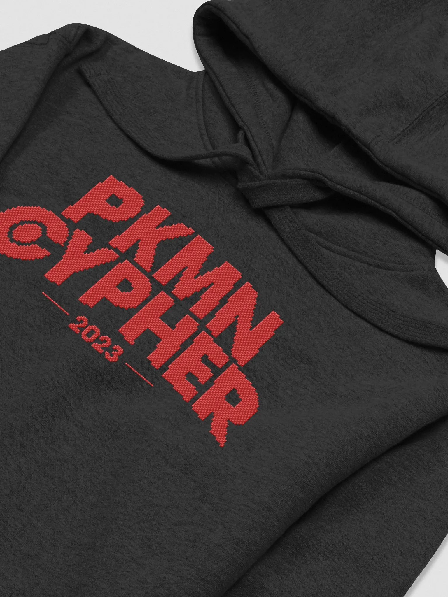 Cypher Logo Hoodie (Orange Embroidered) product image (3)
