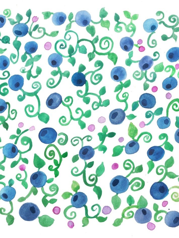 Blueberries Art Print product image (8)