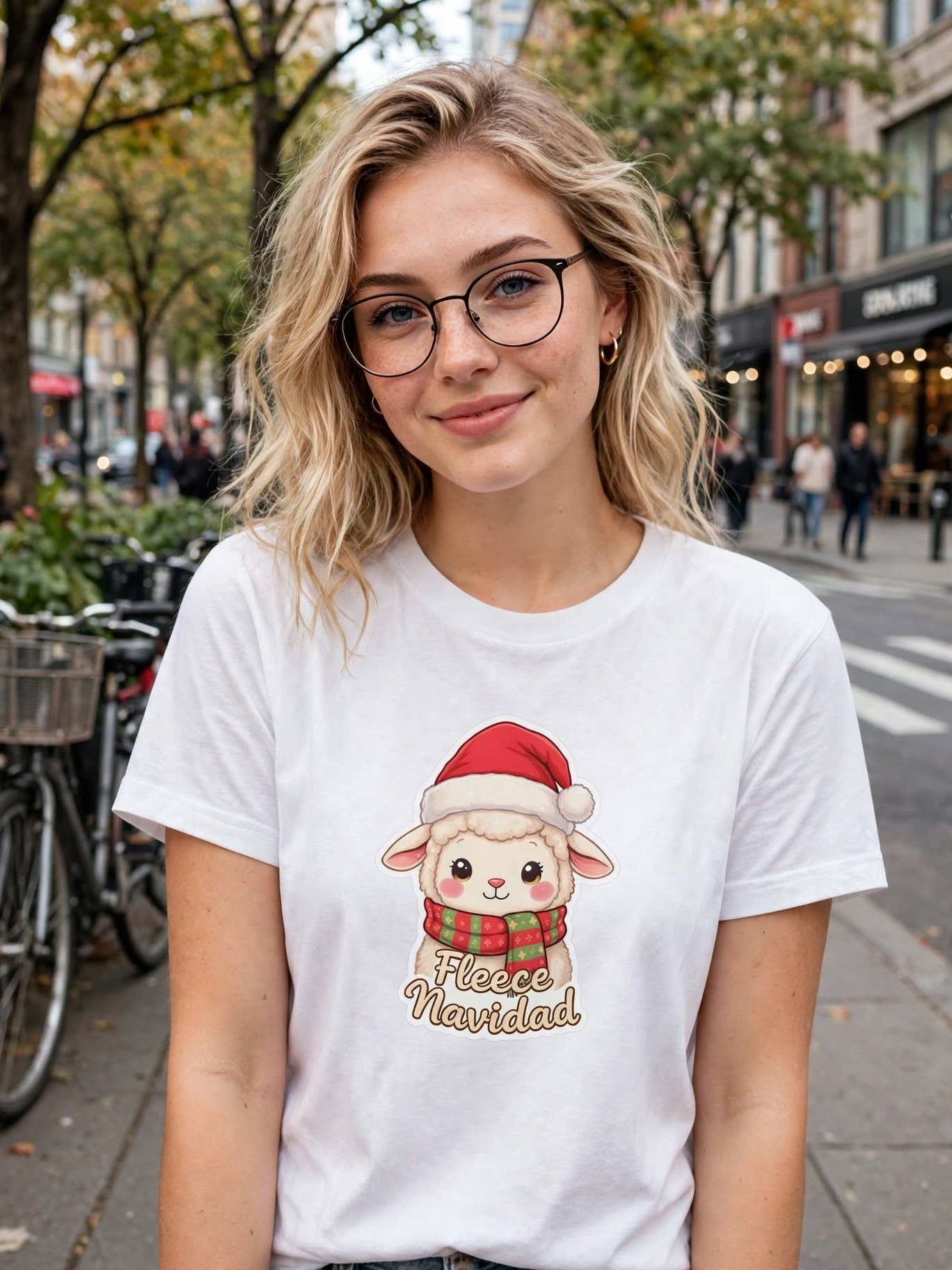 Fleece Navidad Lamb Christmas Tee product image (113)