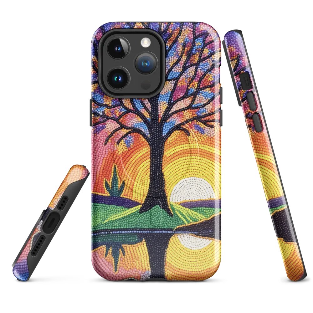 Sunset Tree Reflections Mosaic iPhone® Case product image (4)