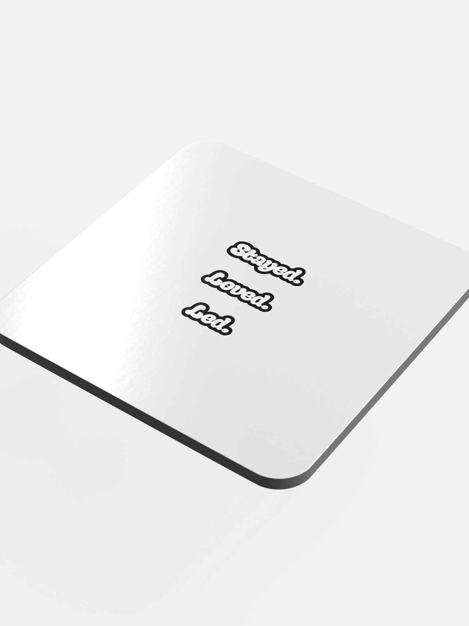 Stayed. Loved. Led. Cork Coaster Set product image (4)