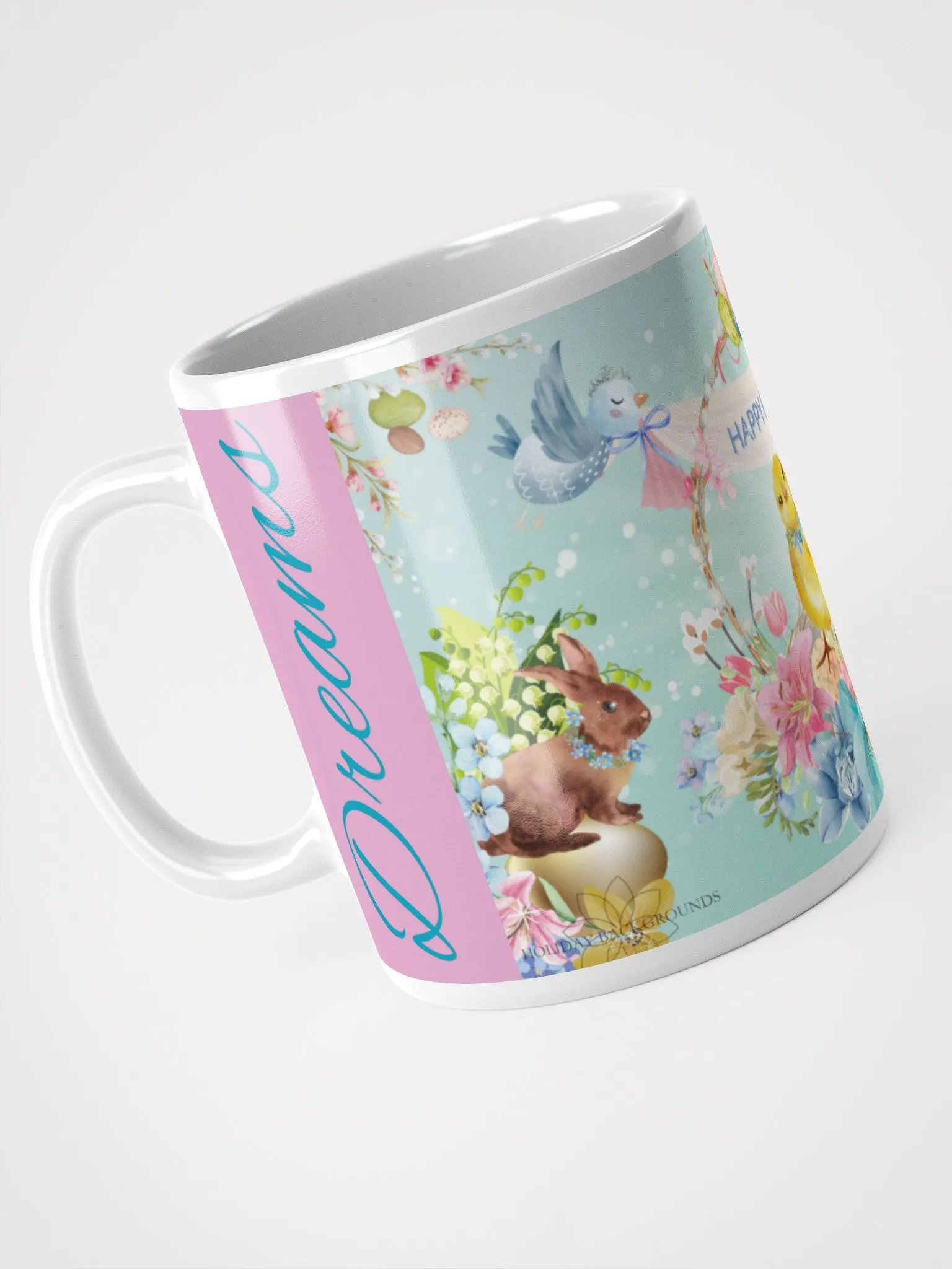 Easter Chick Floral Mug product image (3)
