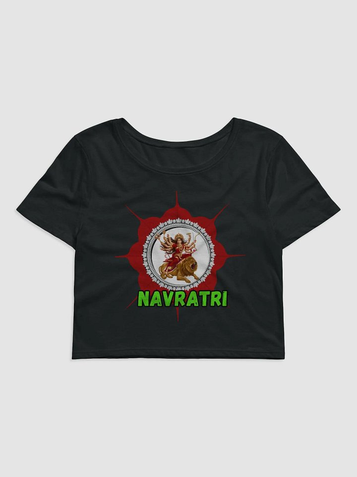 Navratri Women's Crop Tee - Enjoy the festival and Gift for your loved ones product image (2)