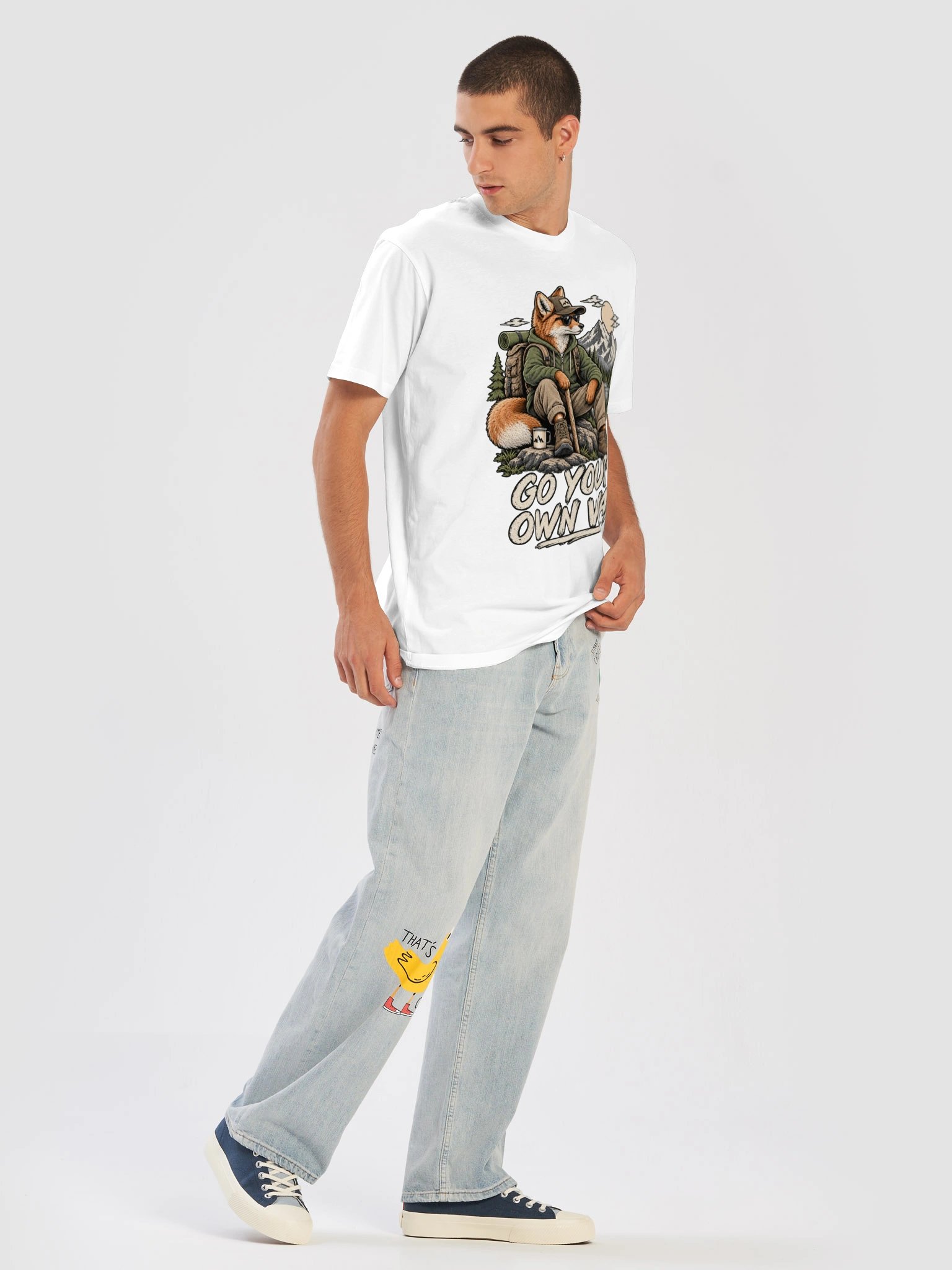Go Your Own Way – Vintage Fox Adventure T-Shirt product image (25)