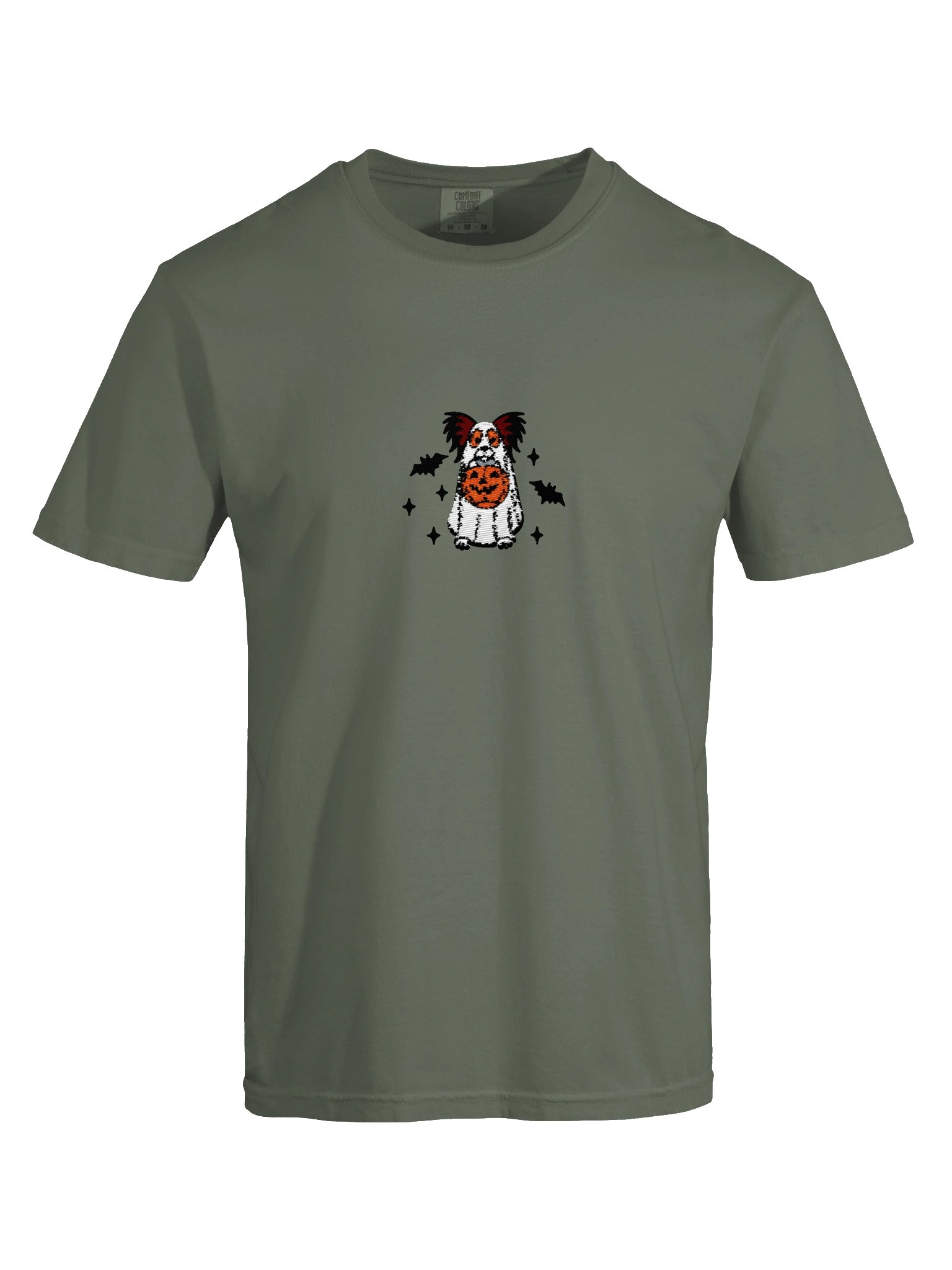 Halloween Papillon(Tricolor) Embroidered T-Shirt product image (8)