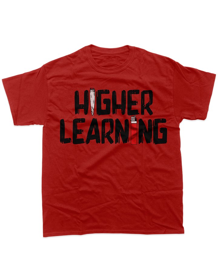 HIGHER LEARNING RED TEE product image (1)