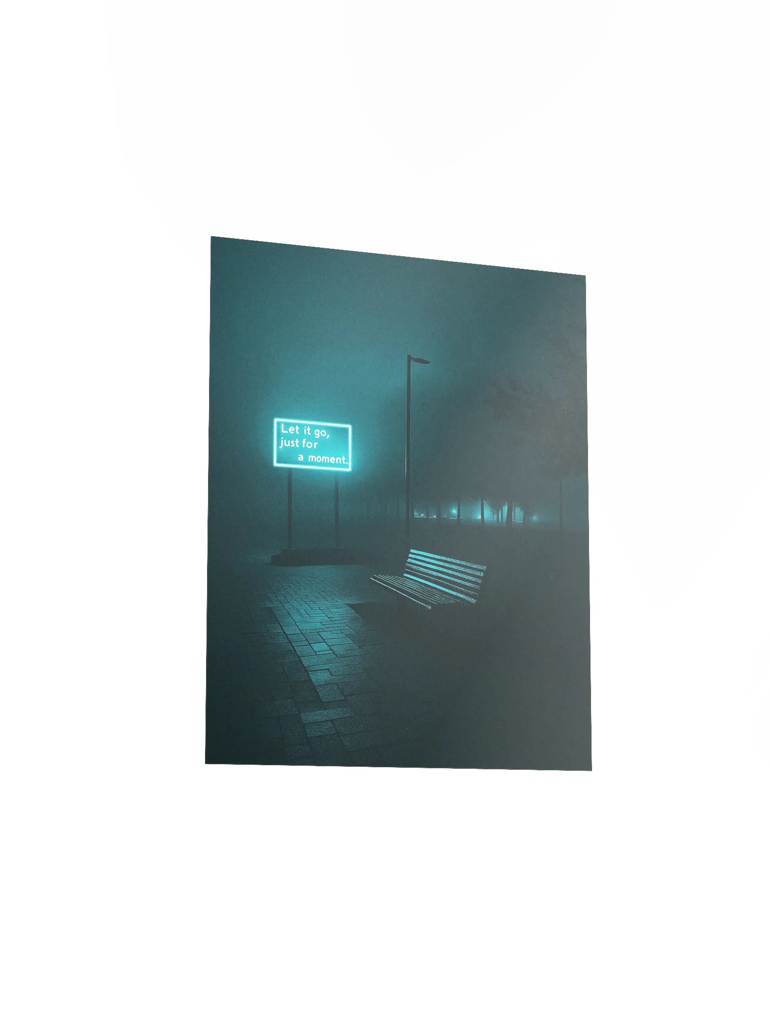 "Let it go, just for a moment" Matte Poster product image (3)