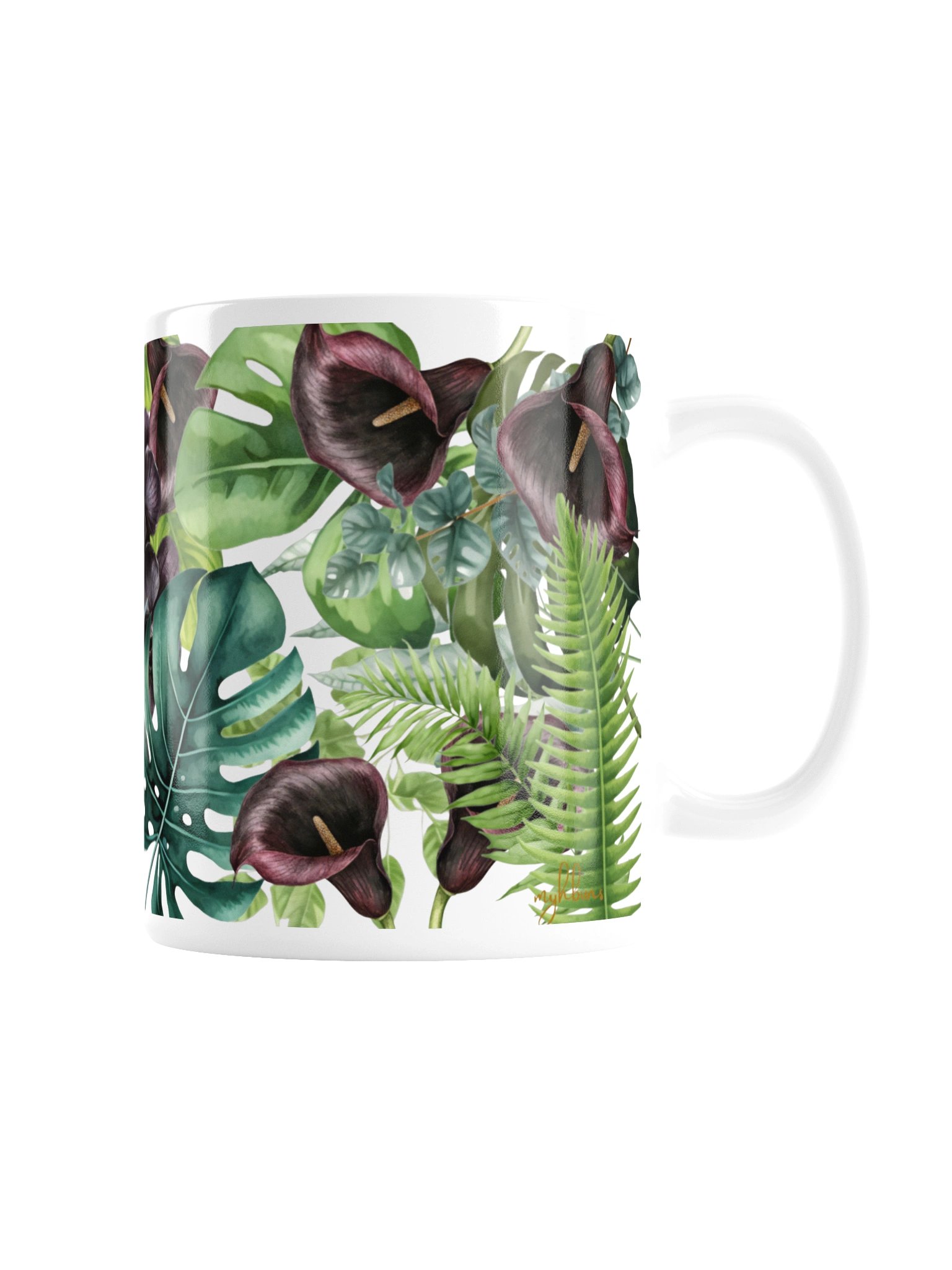Midnight Forest Ceramic Mug | Enchanted Woodland Coffee Cup product image (7)