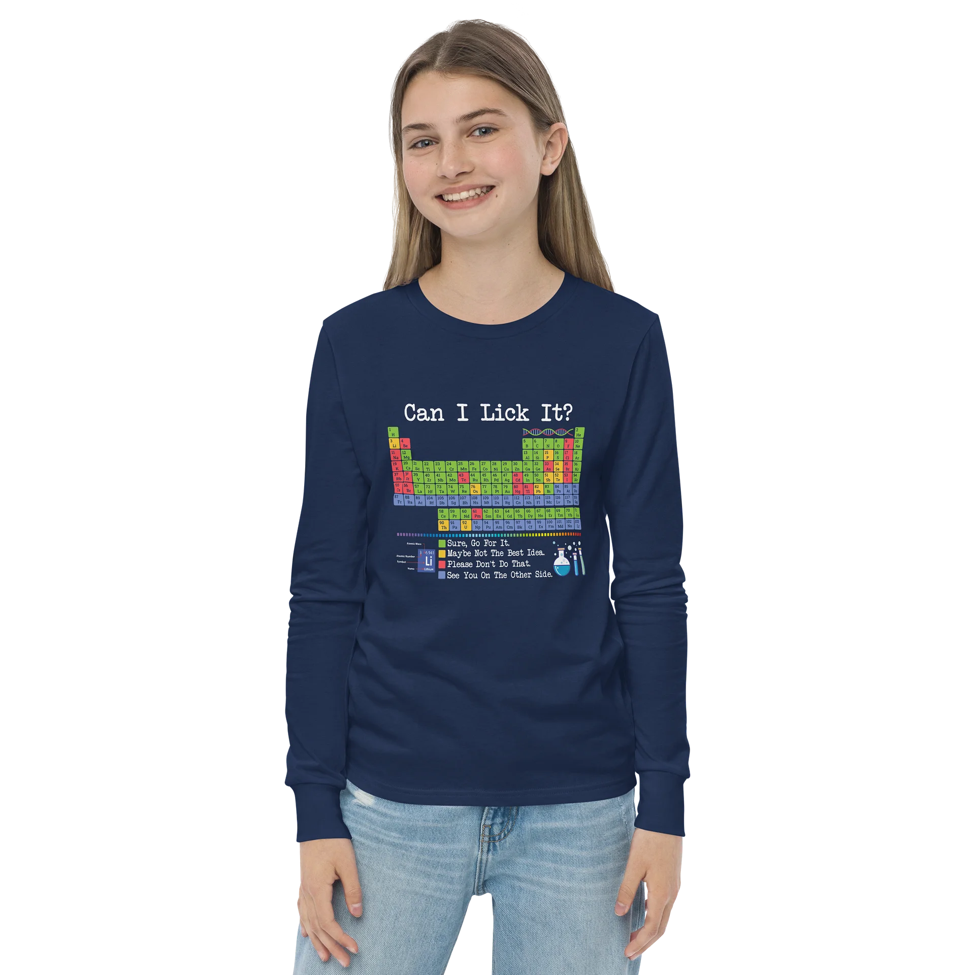 Youth Longsleeve Chemistry Nerd Shirt product image (14)