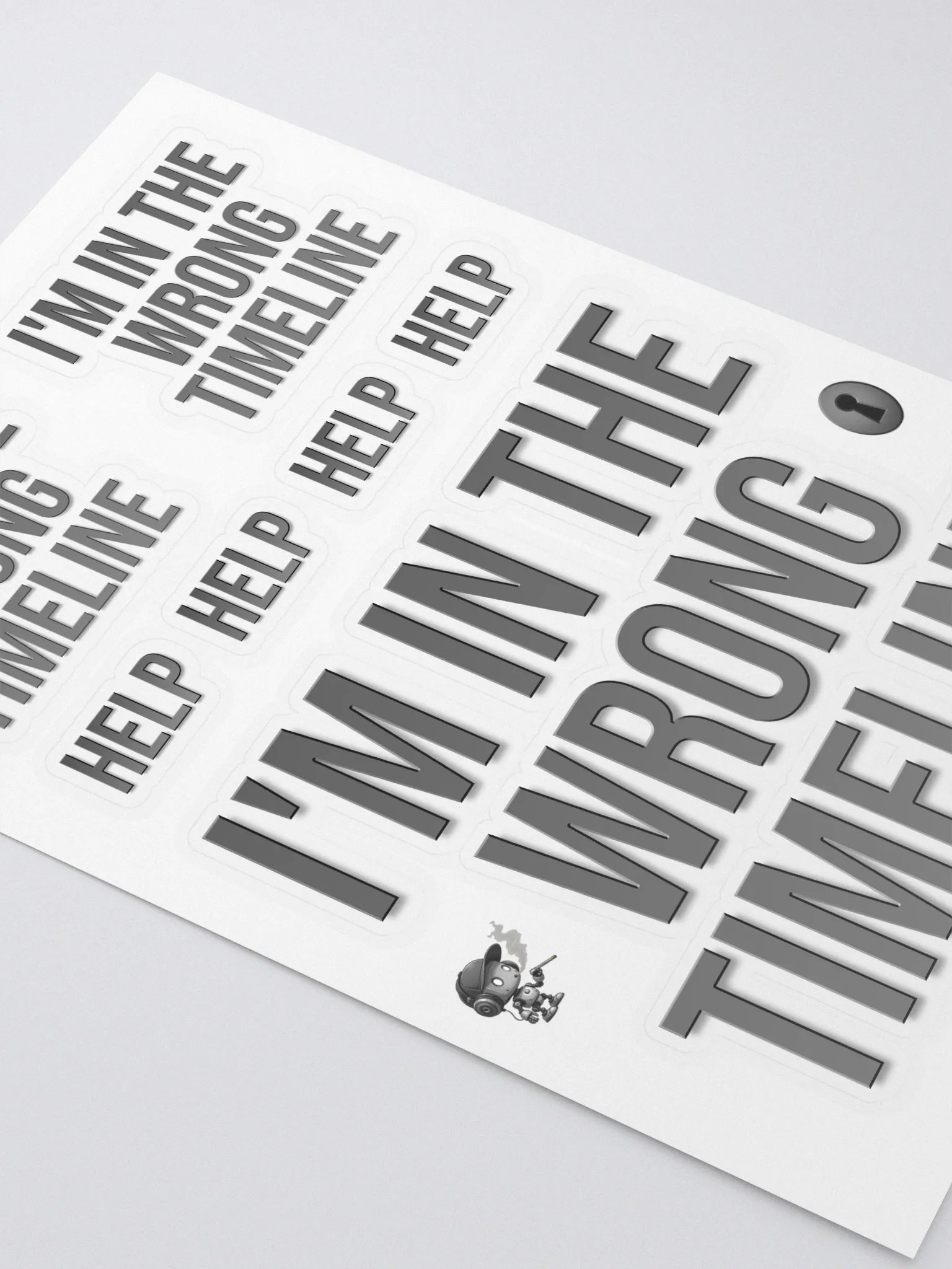 WRONG TIMELINE Sticker Sheet product image (2)