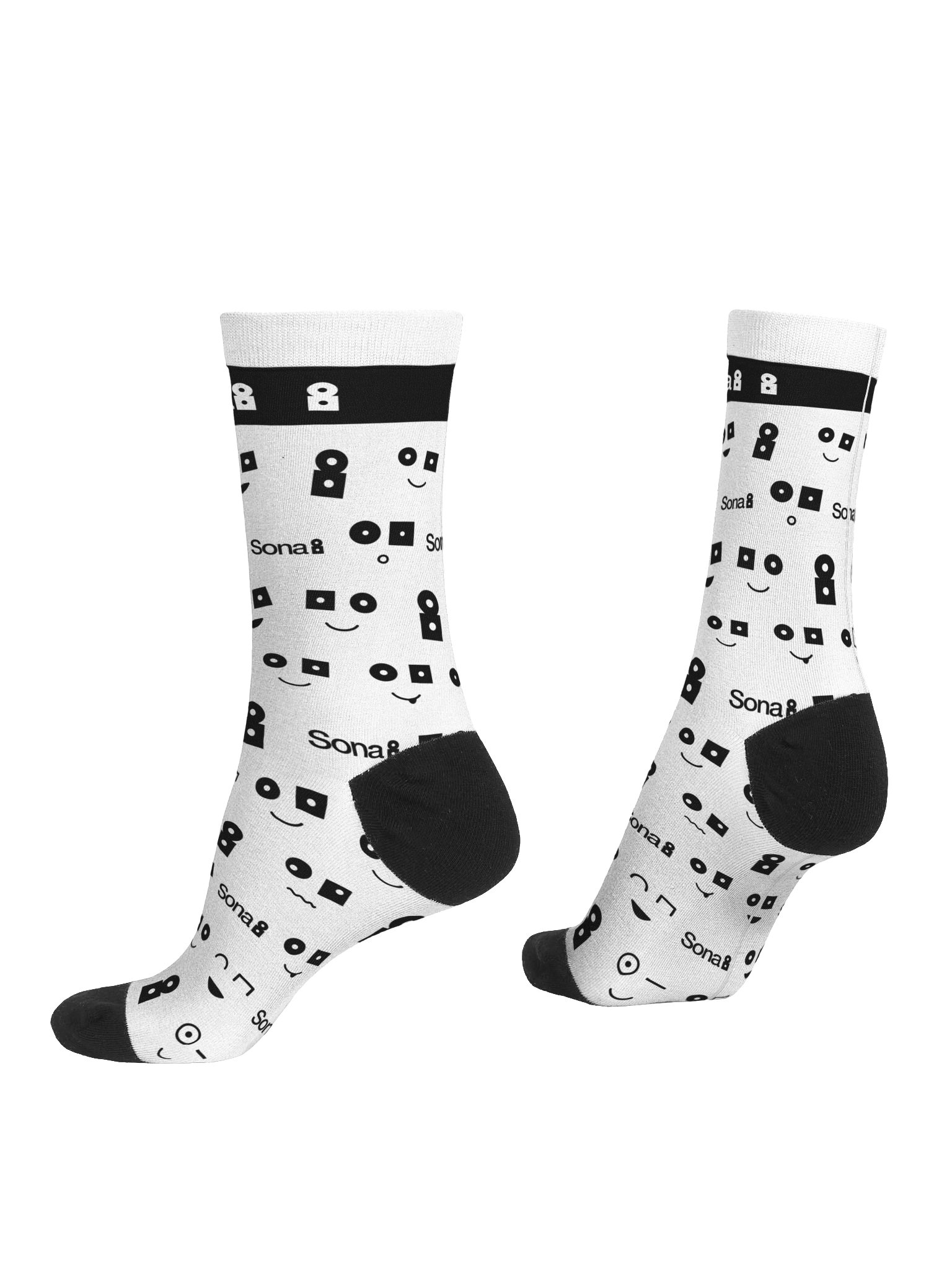 Sona8 socks, white product image (4)