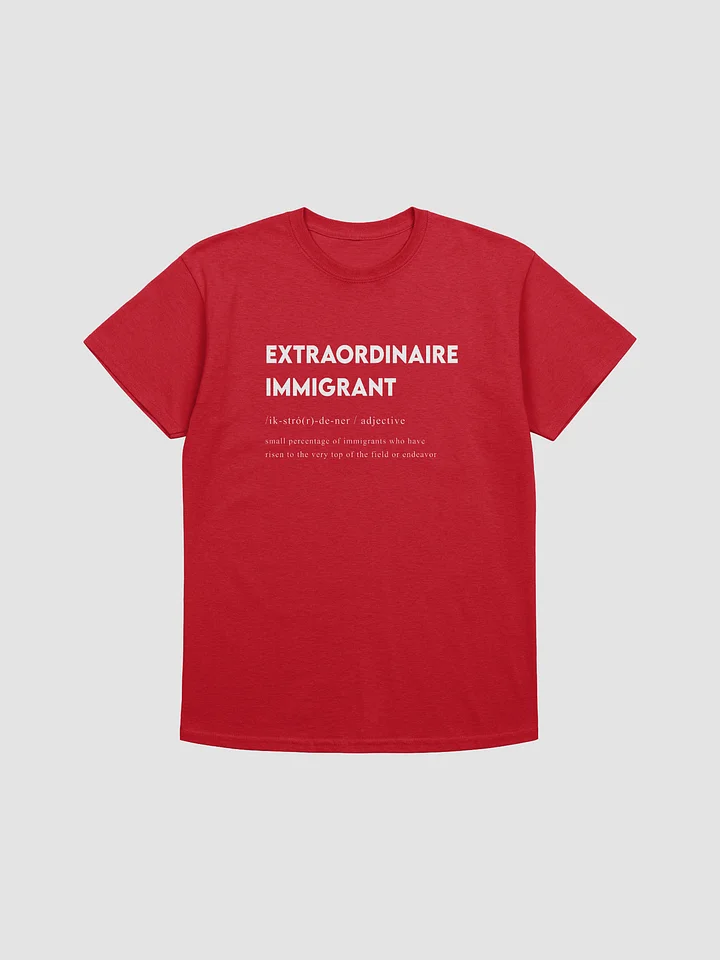 EXTRAORDINAIRE IMMIGRANT TSHIRT RED product image (1)