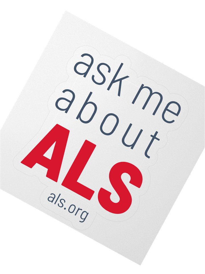 Ask Me About ALS Sticker product image (2)