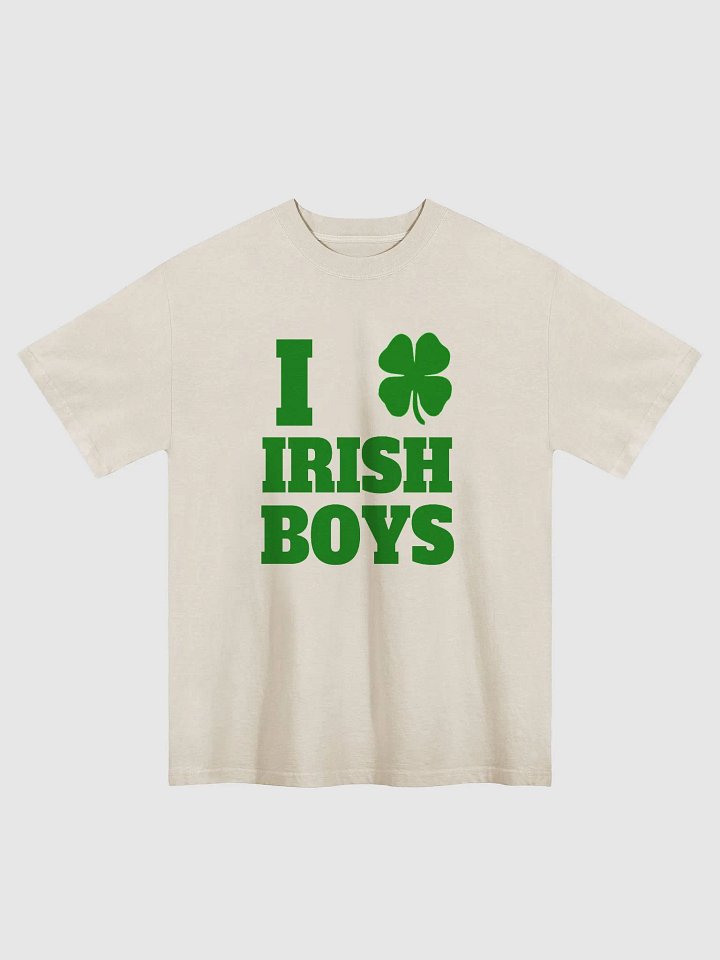 I Love Irish Boys Faded Tee – St. Patrick’s Day oversized Tee product image (1)