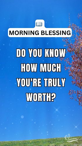 Do You Know How Much You're Truly Worth? #christianmotivation #morningmotivation #dailymotivational 

Need daily inspiration?...