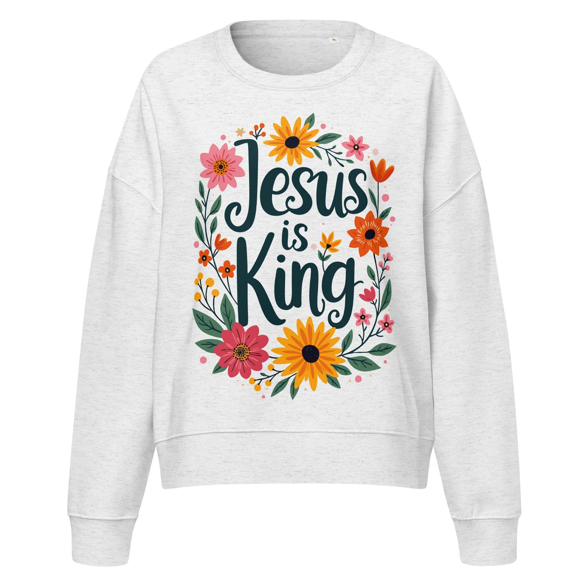 Jesus Is King Women's Organic Crewneck Sweatshirt product image (1)