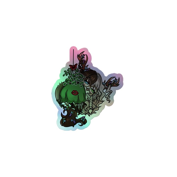 Under The Mistletoe | Holographic Sticker product image (1)