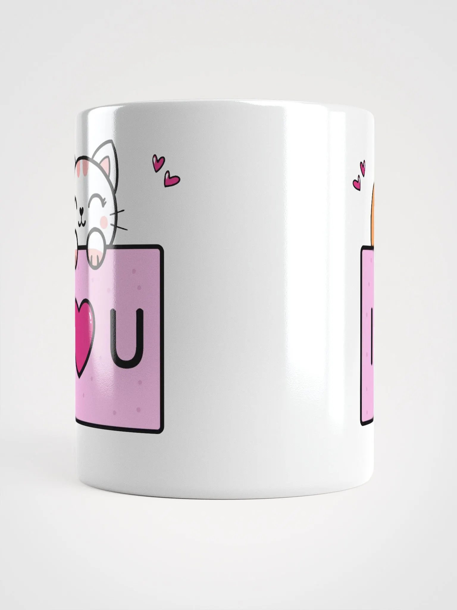 Cute Cat & Dog I Love U Mug product image (6)
