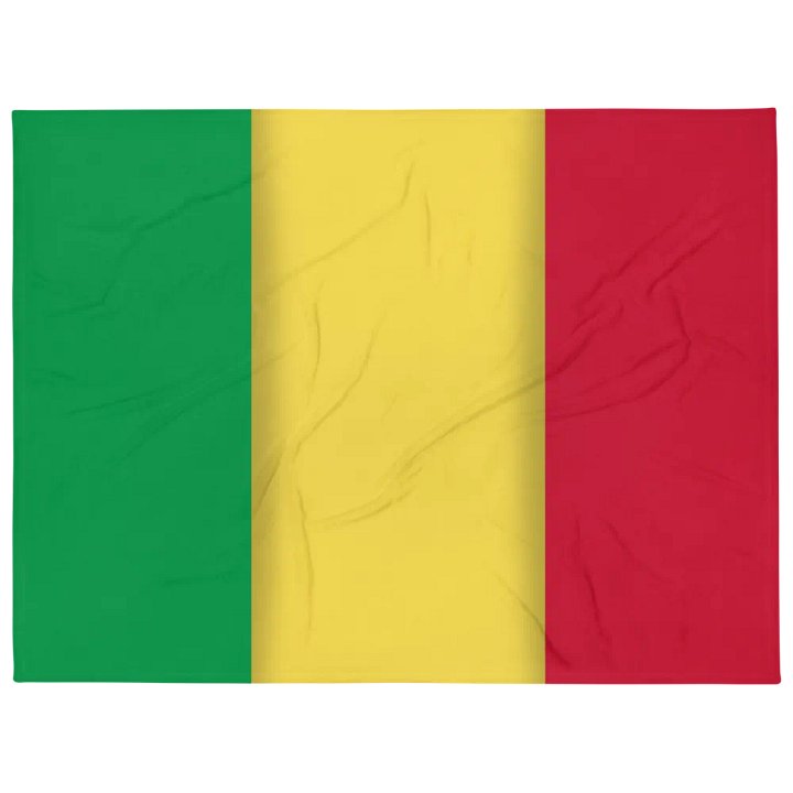 Green Yellow Red Flag Colored Throw Blanket product image (1)
