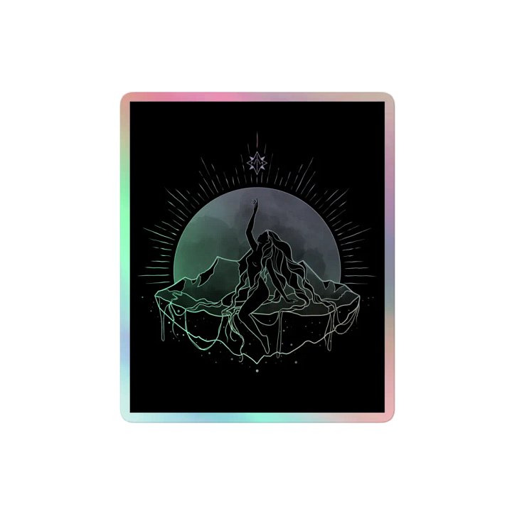 𝖌𝖆𝖎𝖆 holographic sticker product image (2)