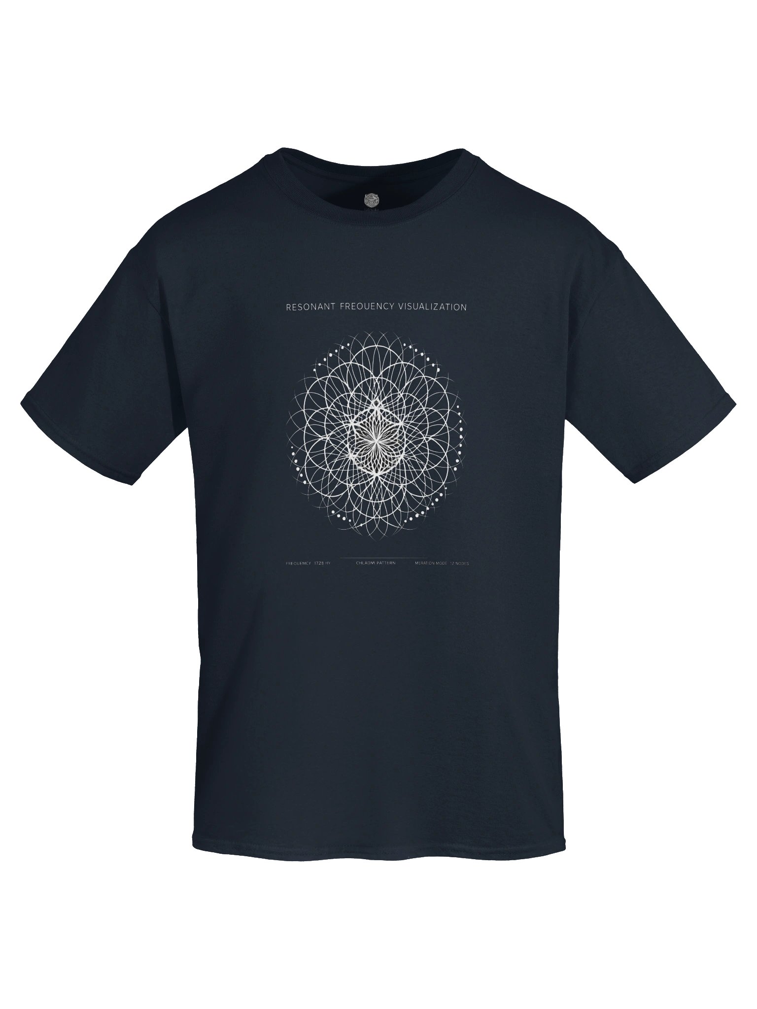 Resonant Frequency Chladni Pattern Heavyweight Unisex Tee product image (28)