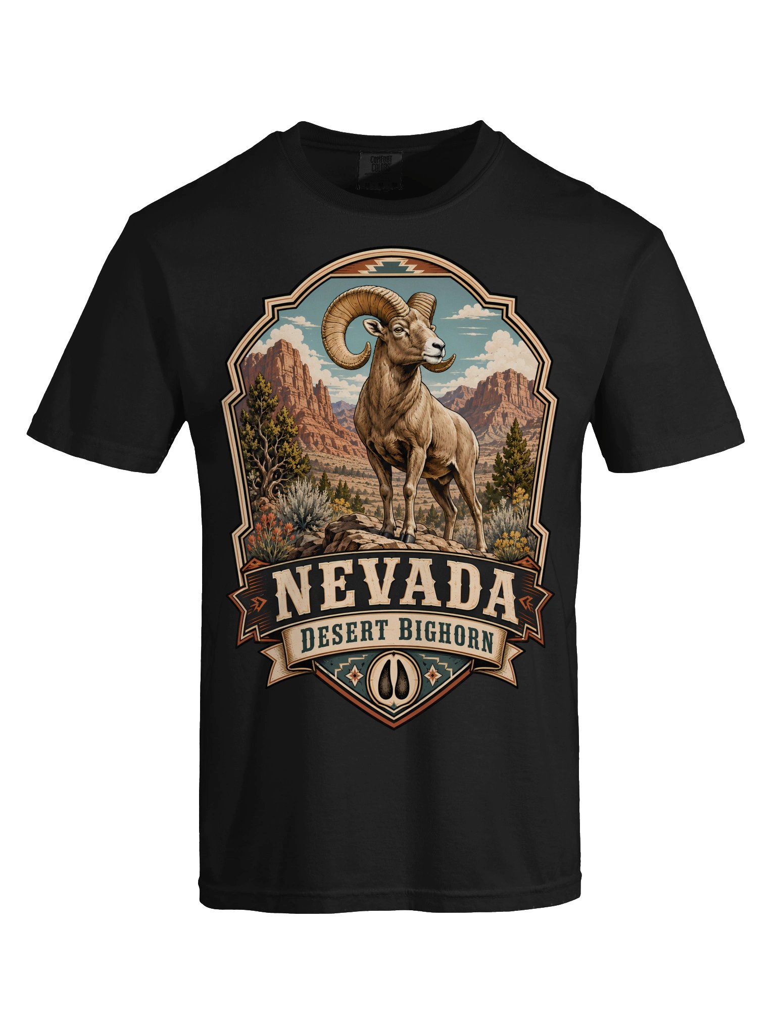 Nevada Desert Bighorn Emblem Tee product image (46)