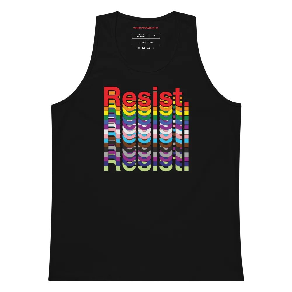 Resist - Rainbow Cotton Heritage Premium Tank Top product image (5)