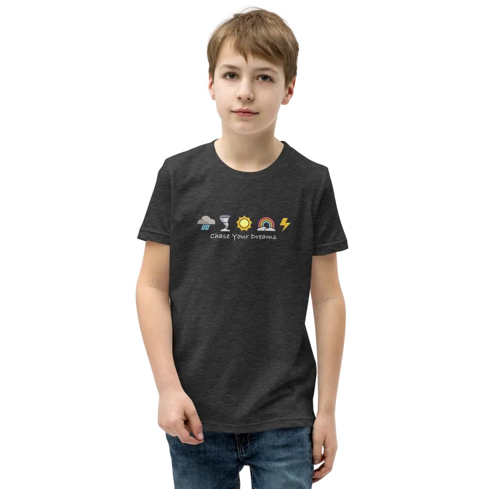 "Chase Your Dreams" - Youth T-Shirt Light Text Mode product image (9)