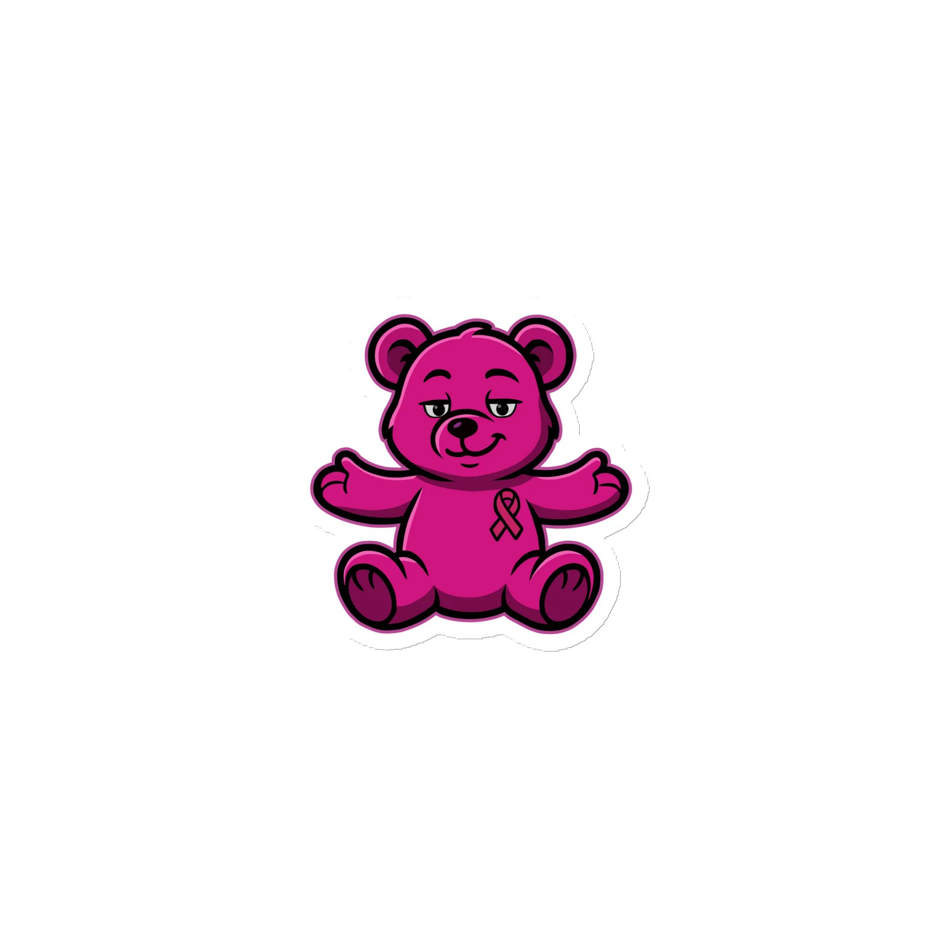 Pink Bear of Sharing Magnet product image (1)