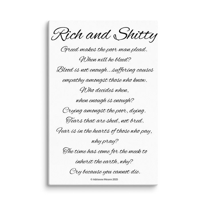 Rich & Shitty Poem product image (5)