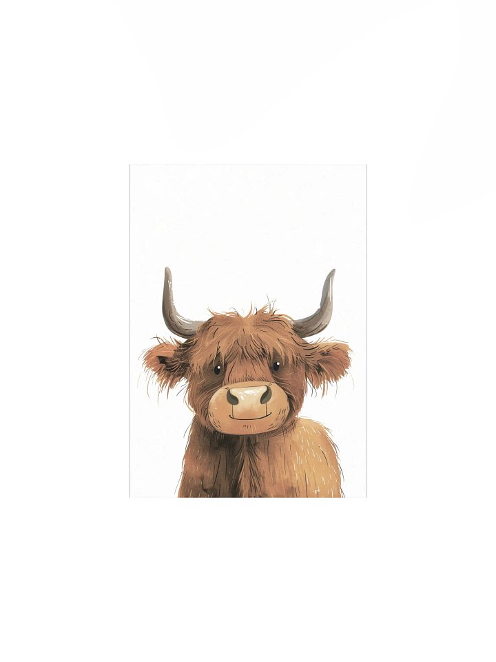 Highland Cow Nursery Wall Print product image (2)