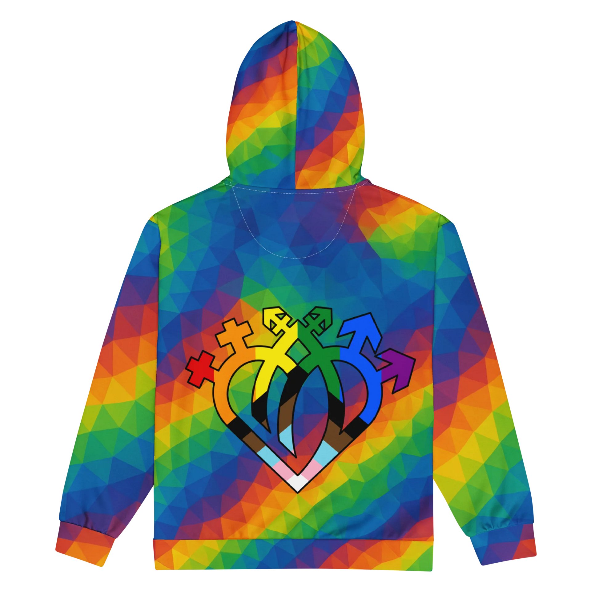 Rainbow Spectrum Syndicate Prism Unisex Zip Hoodie product image (2)