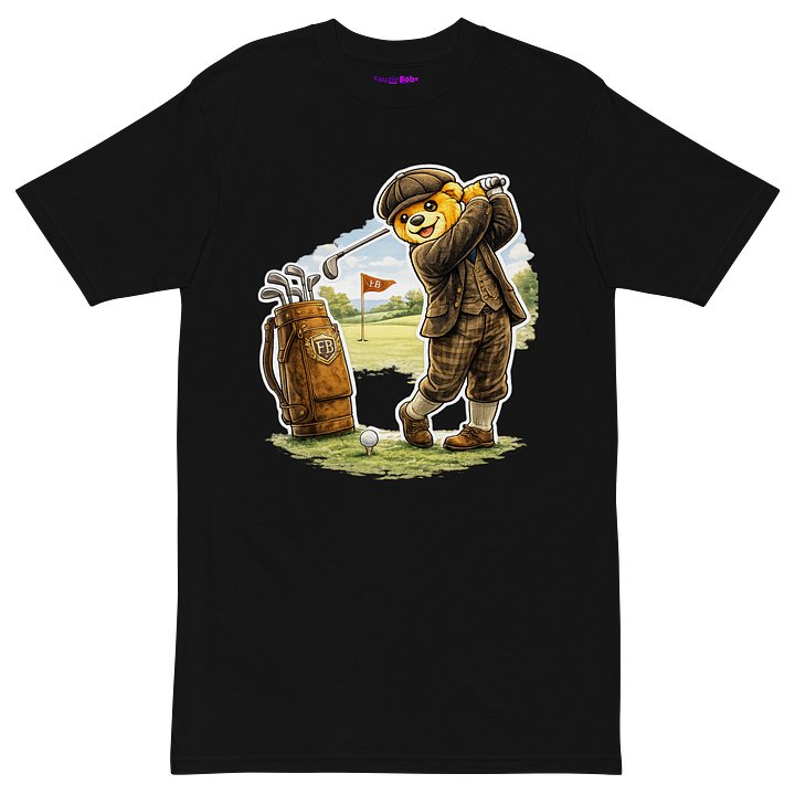 Vintage Bear Golfer T-Shirt – Classic British Style Design product image (2)