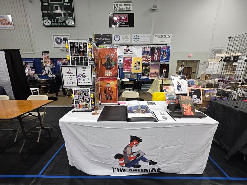 Setup for #fourstatecomiccon in #hagerstownmd