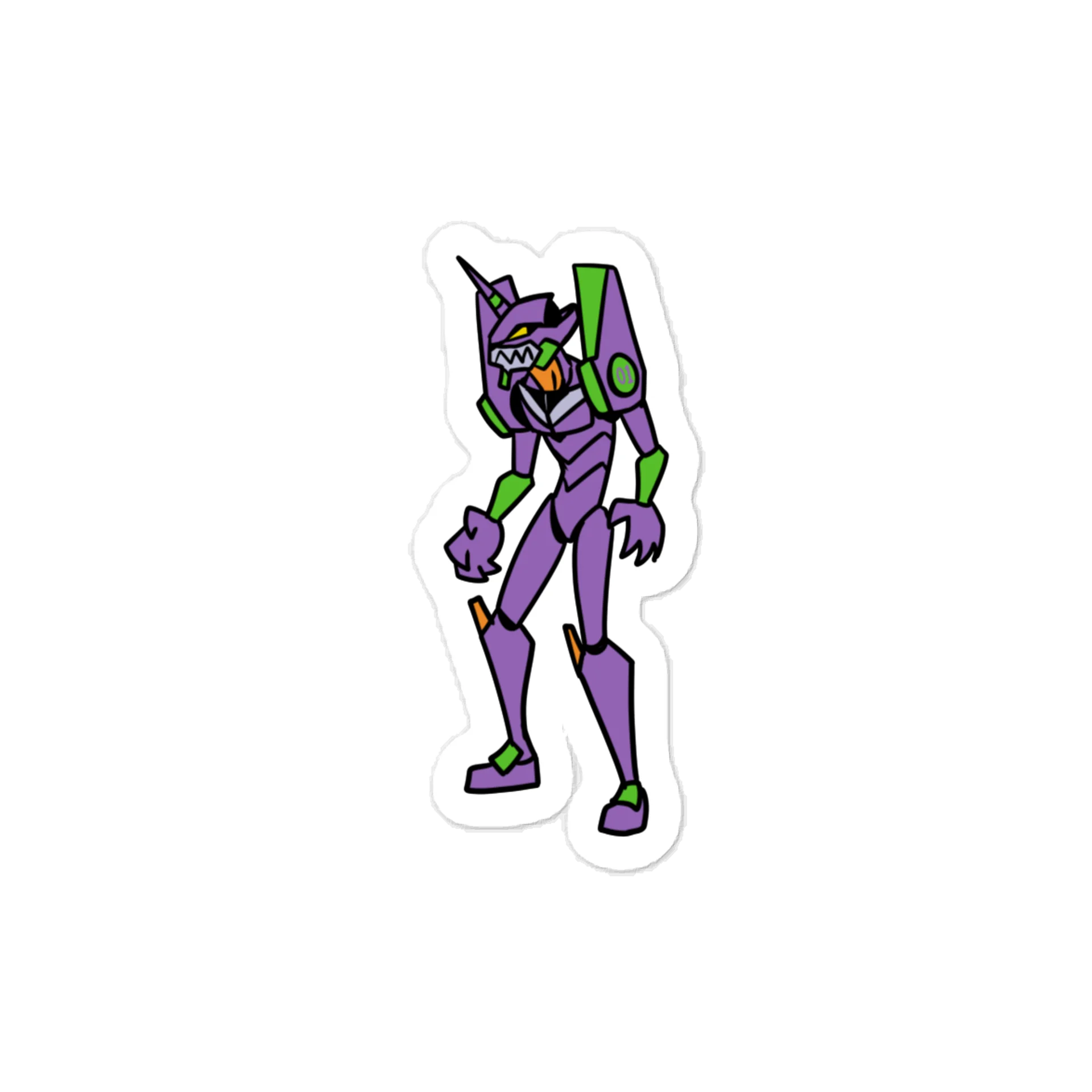 Giant Purple Robot Sticker product image (1)