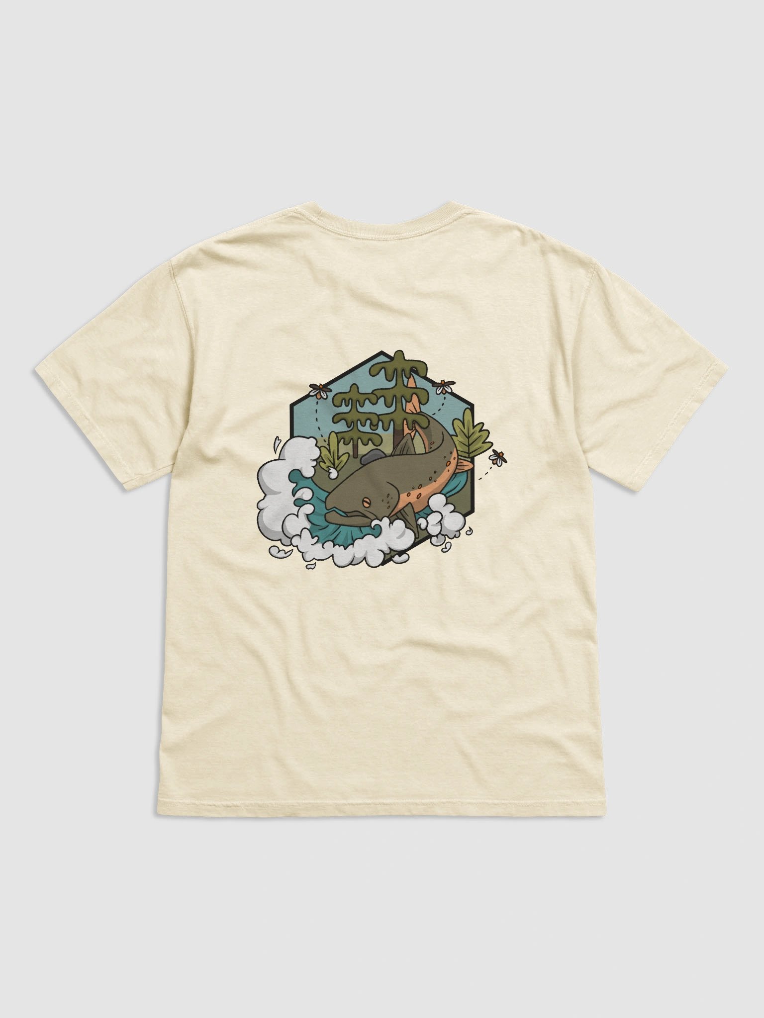 Bull Trout Woods Tee (Charcoal Logo) product image (1)