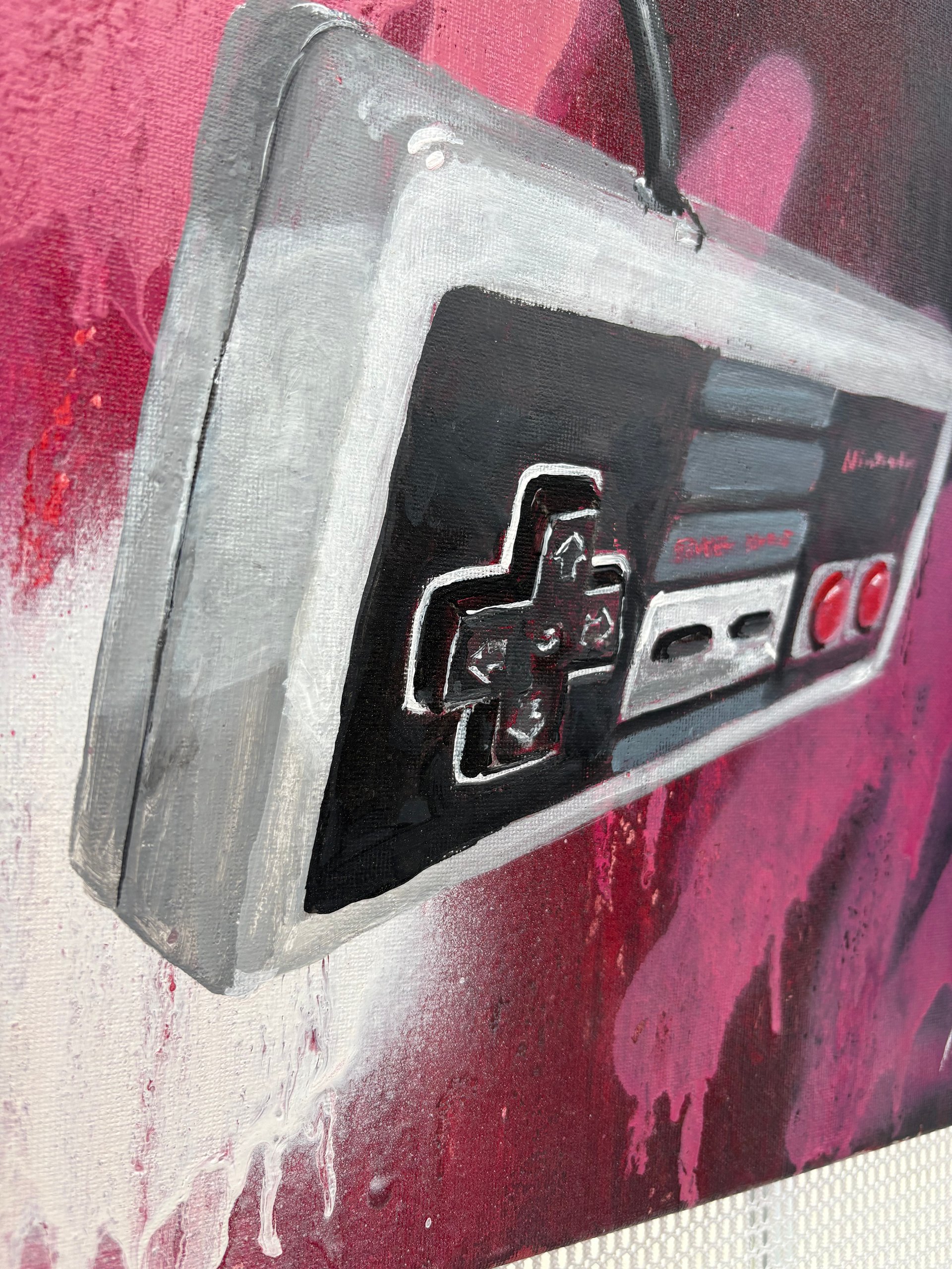 Hand painted 12x12 THE Classic Controller product image (6)