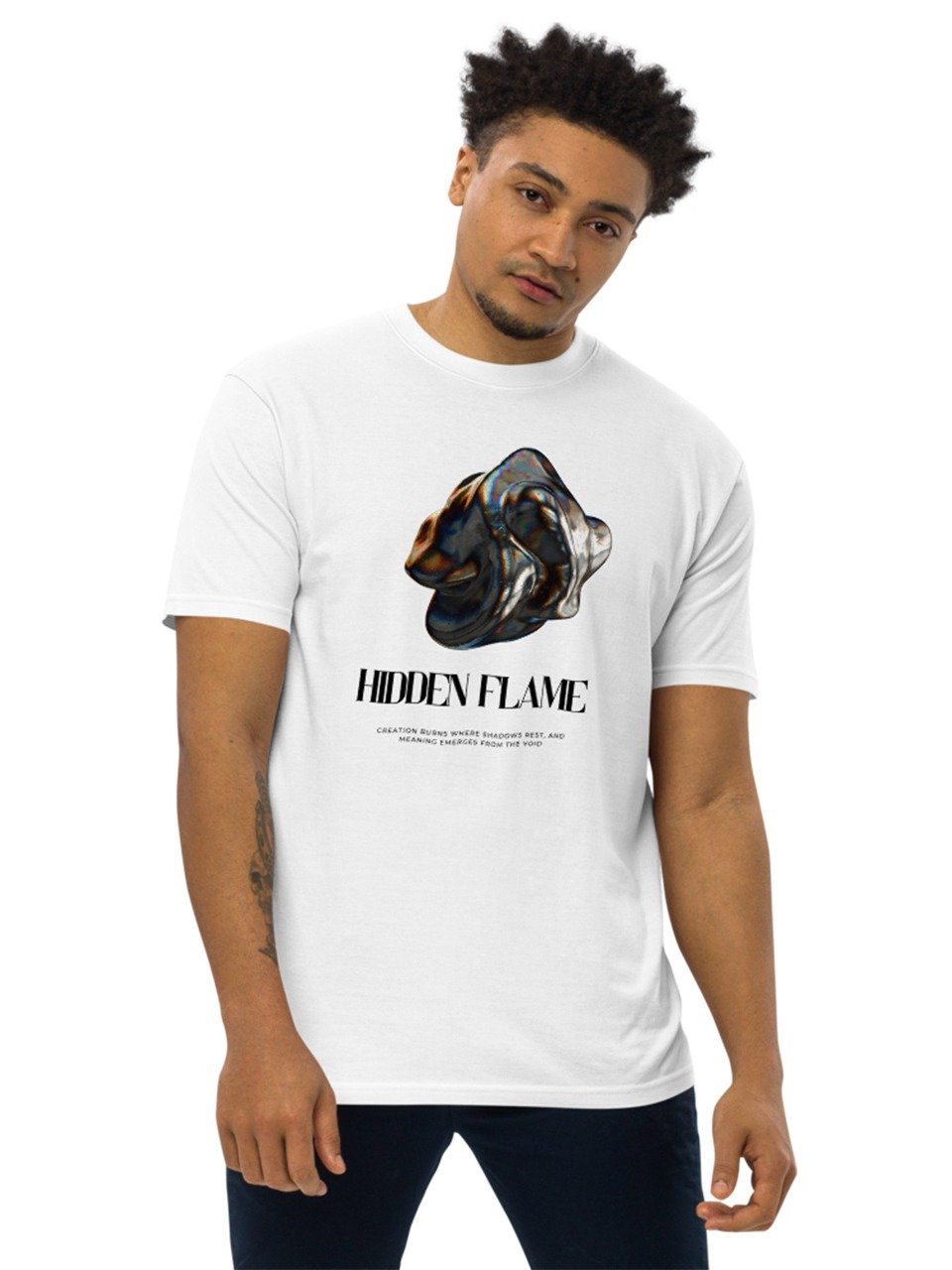 Hidden Flame Men’s Premium Heavyweight Tee by Cotton Heritage MC1086 product image (2)